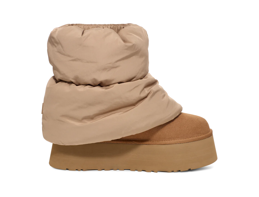 UGG Classic Mini Dipper Puffer Boot Amphora Chestnut