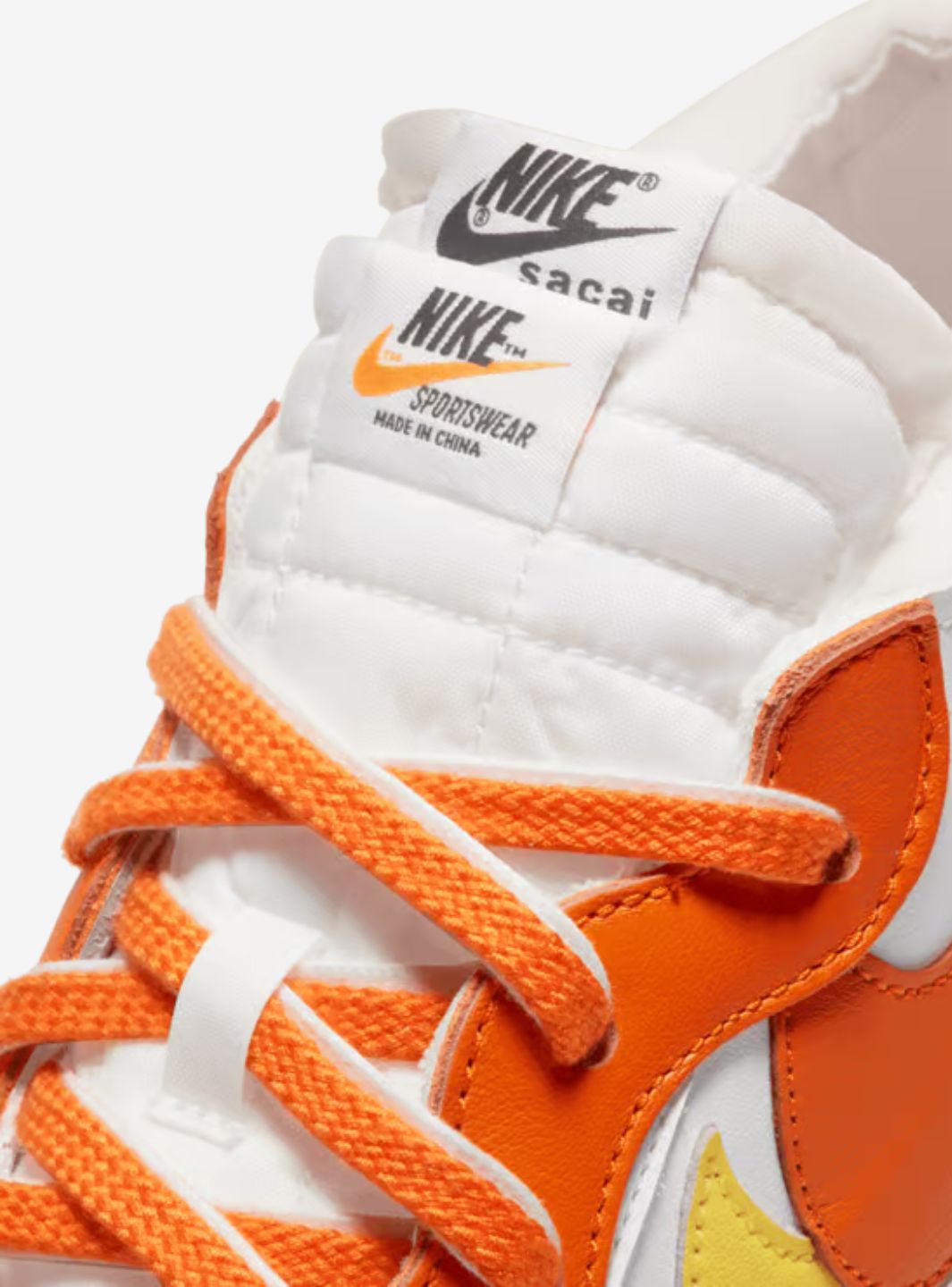 Nike Blazer Low Sacai White Magma Orange