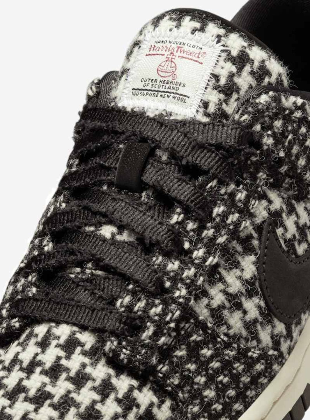 Nike Dunk Low Harris Tweed White Black Multi (W)
