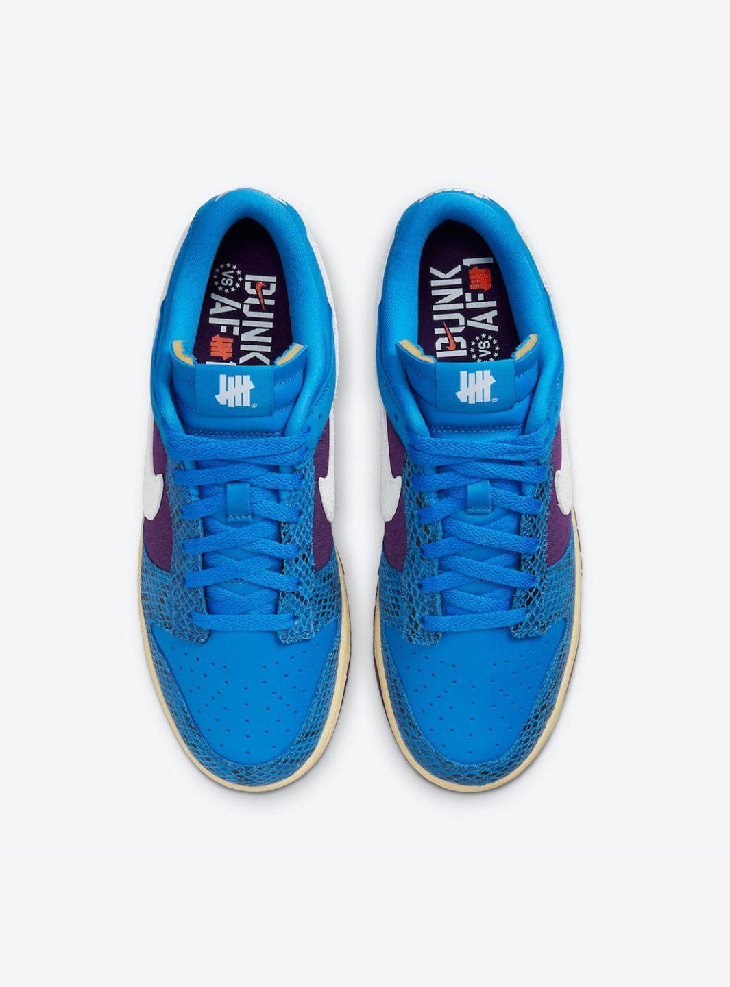 Nike Dunk Low Undefeated 5 On It Dunk vs. AF1