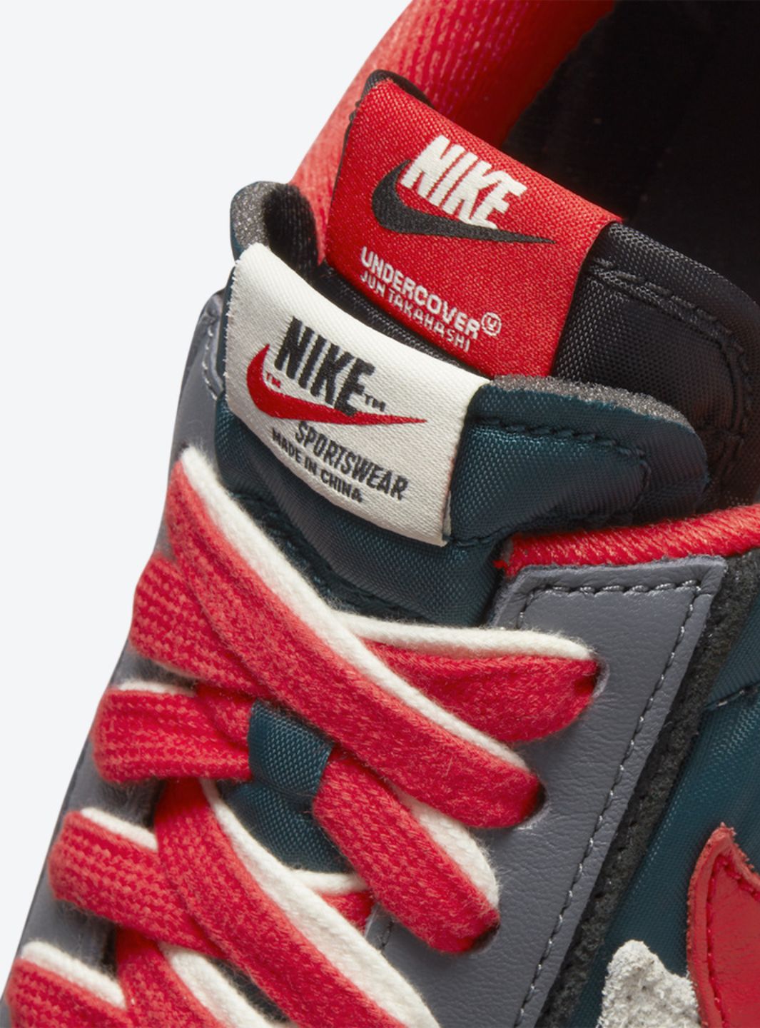 Nike LD Waffle Sacai Undercover Midnight Spruce University Red
