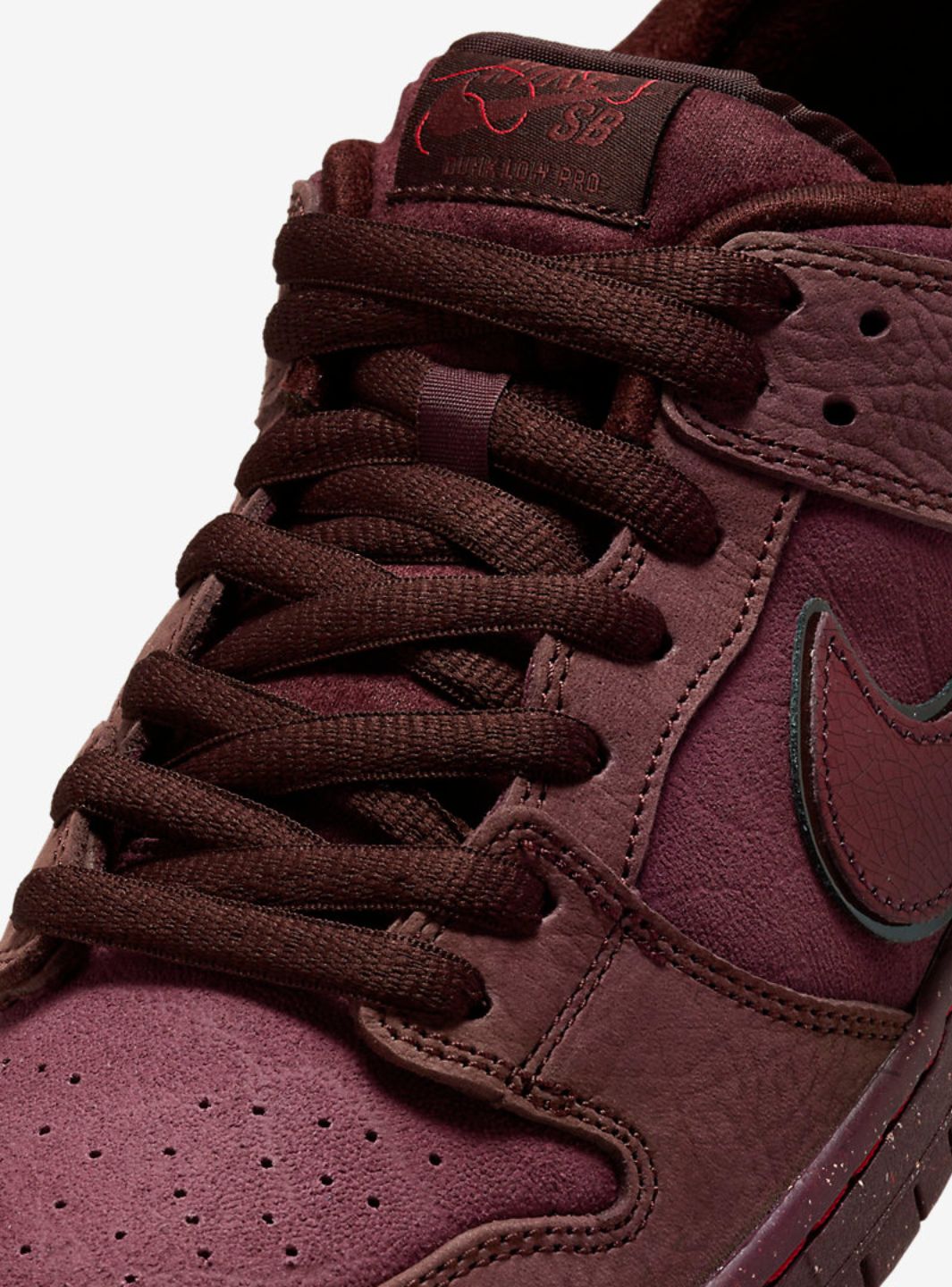 Nike SB Dunk Low City of Love Burgundy Crush