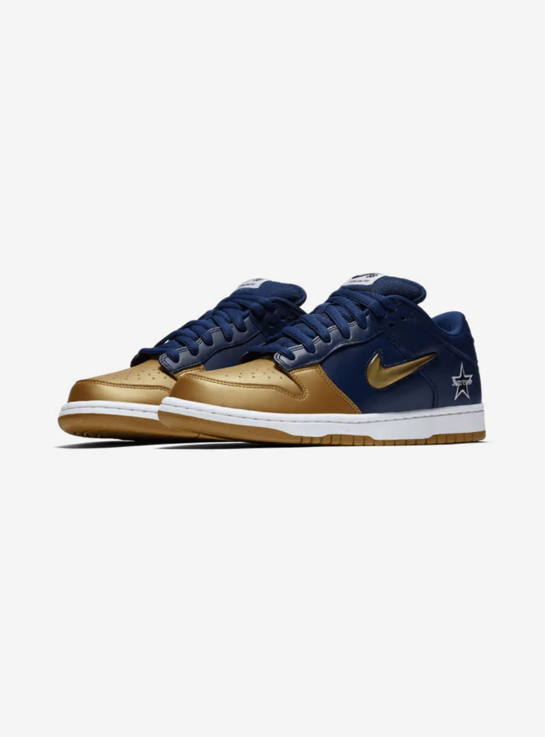 Nike SB Dunk Low Supreme Jewel Swoosh Gold