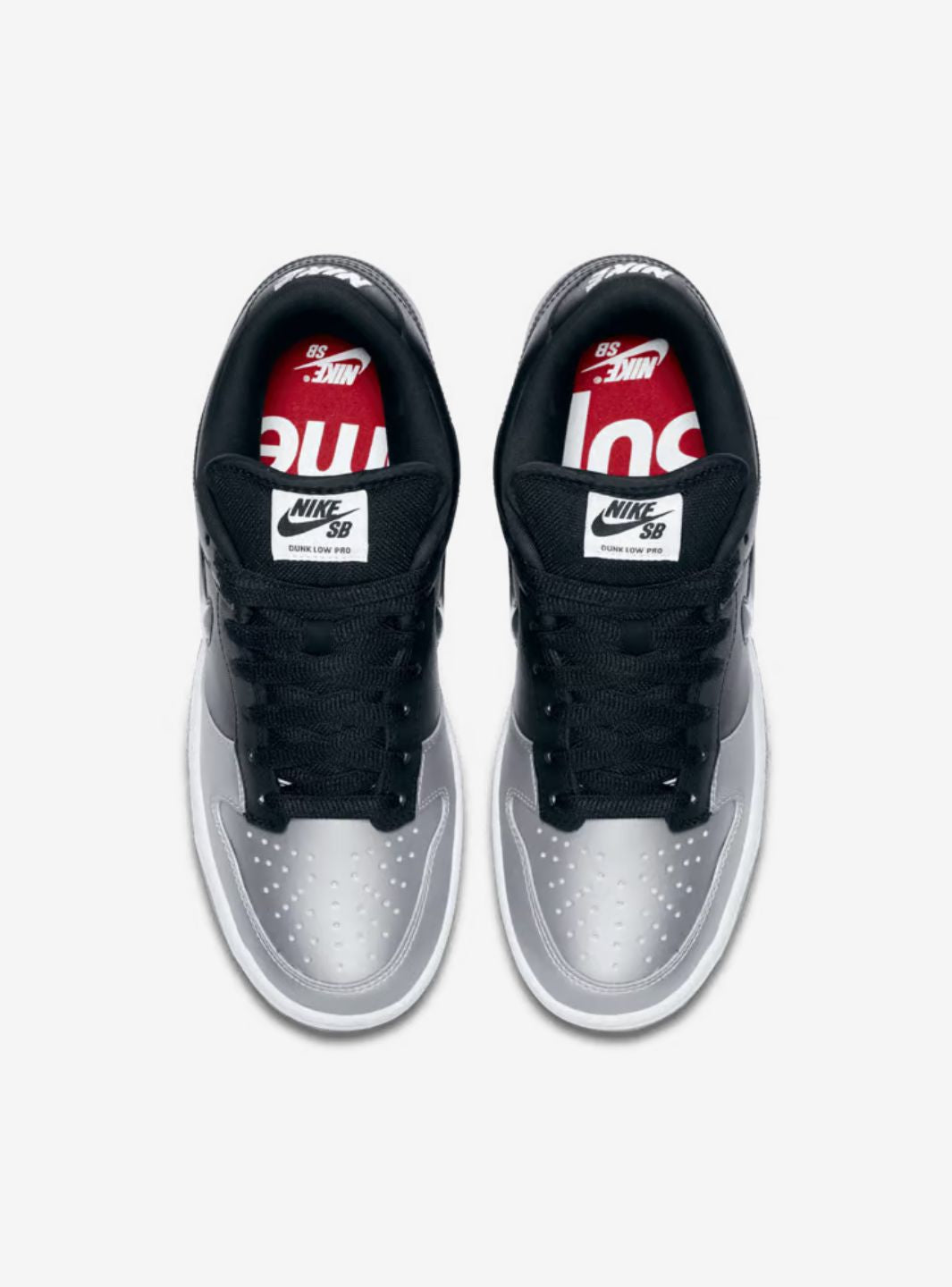 Nike SB Dunk Low Supreme Jewel Swoosh Silver