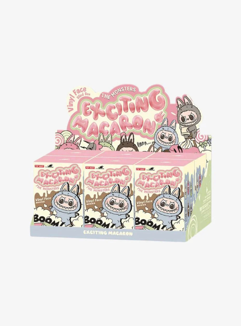 Pop Mart Labubu The Monsters Exciting Macaron Vinyl Face Sealed Case (6 Blind Boxes)