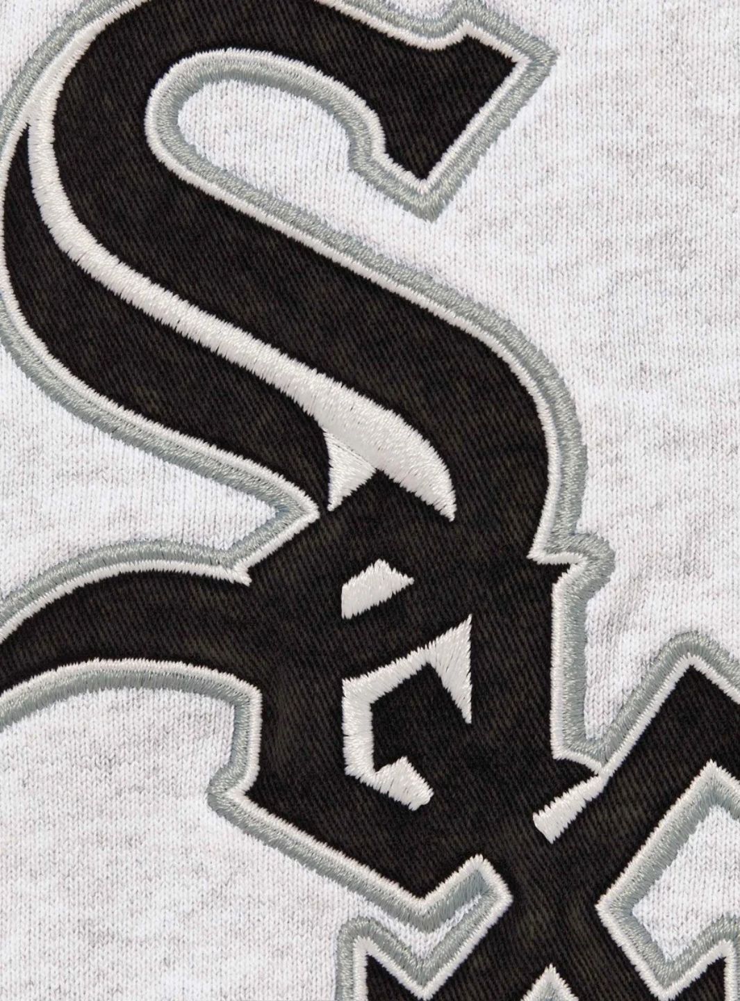 Supreme Chicago White Sox Zip Up Hooded Sweatshirt Grey