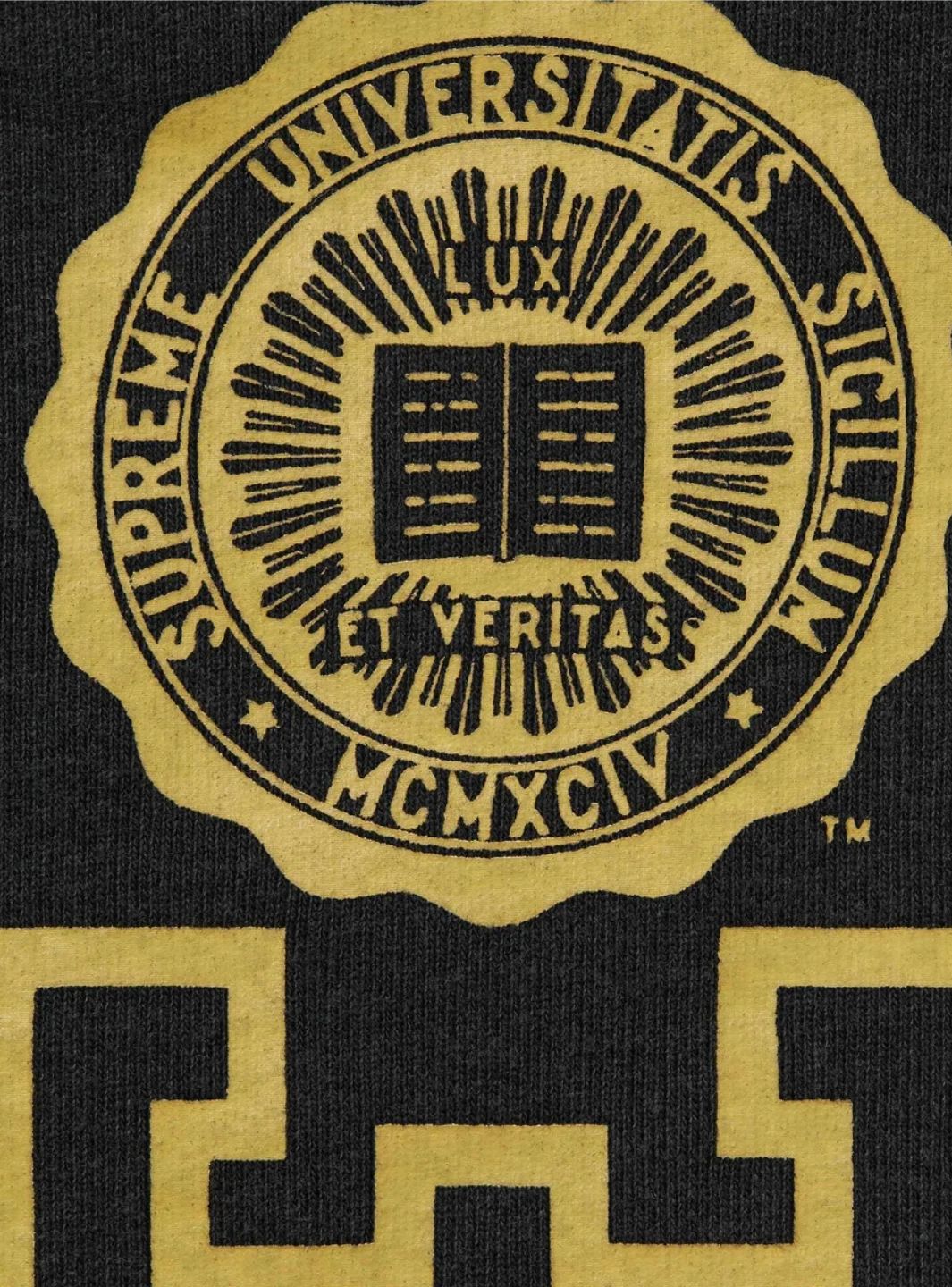 Supreme Knowledge Reigns Zip Up Hooded Sweatshirt Black