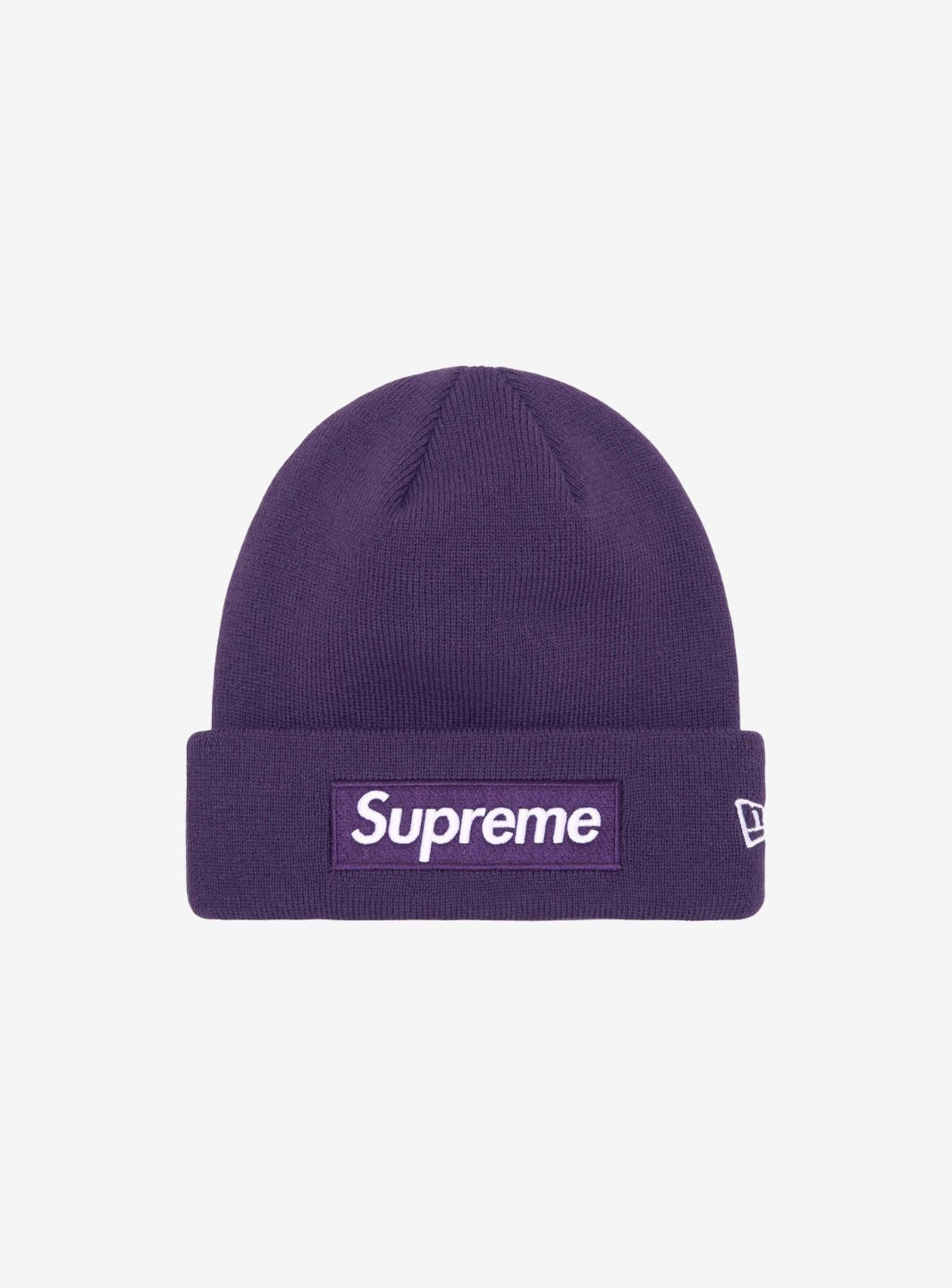 Supreme New Era Box Logo Beanie Dark Purple (FW23)